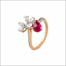 Tender Blossom Diamond Ring