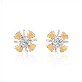 Floral Symphony Diamond Earrings