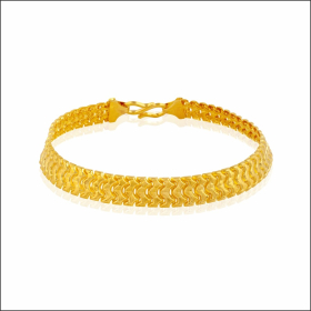 Modish Grace Linked Gold Bracelet