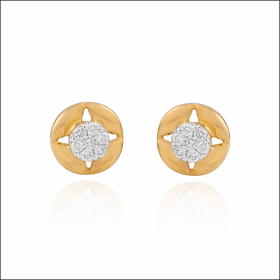 Soft Minimalism Diamond Earrings