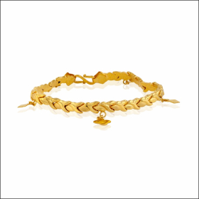 Striking Gracefulness Gold Bracelet