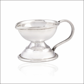 Cultural Delight Silver Plain Aarti Stand