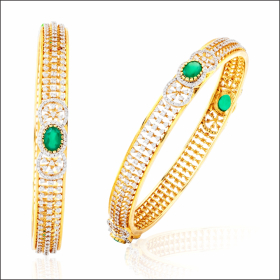 Striking Glow Diamond Bangles