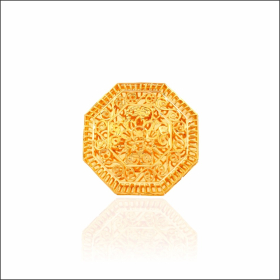 Hexagon Hive Gold Cocktail Ring