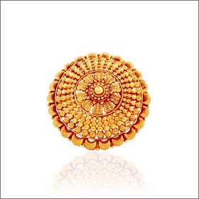 Bedazzling Beauty Regal Gold Cocktail Ring