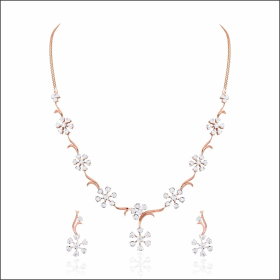 Mesmerising Diamond Necklace Set
