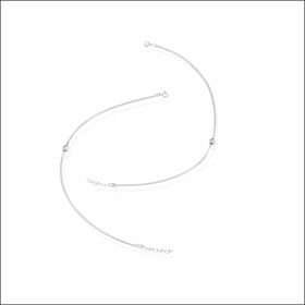 Sparkling Glow Silver Payal/Anklet