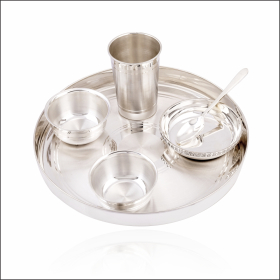 Regal Elegance Silver Dinner Set