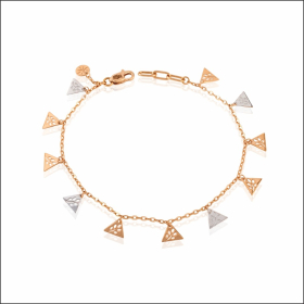 Mesmerising Charms Gold Bracelet
