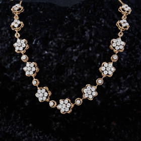 Graceful Blossom Diamond Necklace
