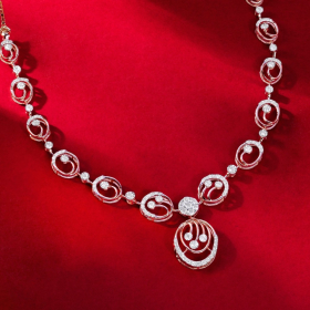 Opulent Loop Diamond Necklace