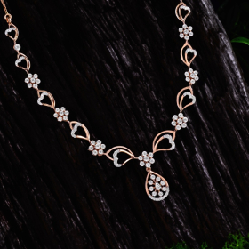 Radiant Heartdrop Diamond Necklace