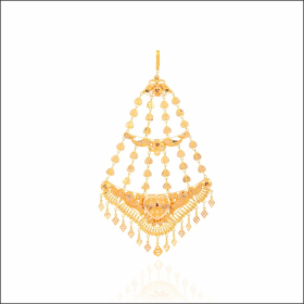 Ravishing Elegance Gold Chapka Maang Tikka