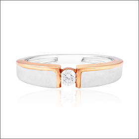 Classic Brilliance Platinum Solitaire Diamond Band