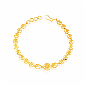 Shimmering Grace Gold Bracelet