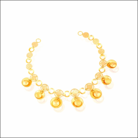 Traditional Gold Necklace in 22 Kt Stylish Party Wear Jewellery for Women