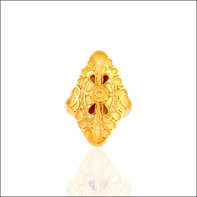 Ravishing Elegance Gold Cocktail Ring