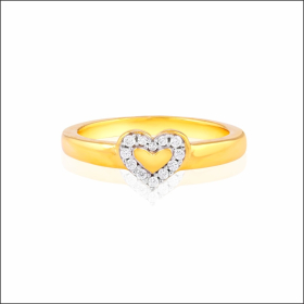 Everlasting Love Elegant Gold Ring