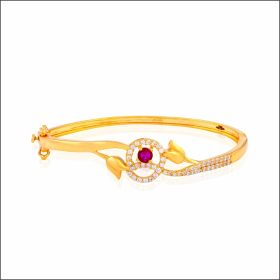 Turnaround Tulip Splendid Gold Bracelet 