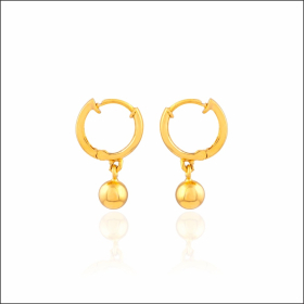 Striking Magnificence Gold Earrings