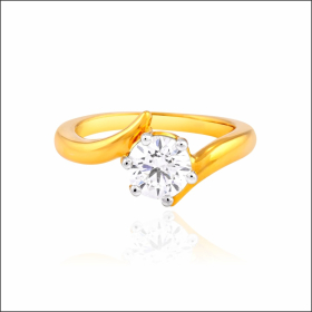 Modern Flair Splendid Gold Ring 