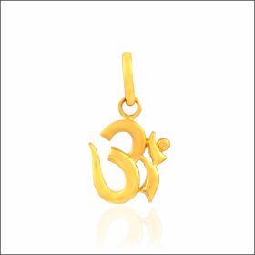 Pious OM Gold Pendant