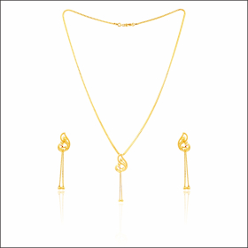 Nature's Wonder Gold Necklace Set