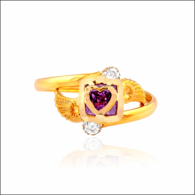 Enchanting Bliss Signity Gold Ring