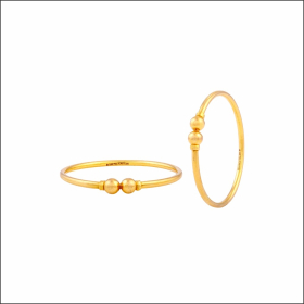 Delicate Grace Gold Bangle Bracelet