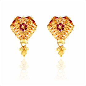 Traditional Charm Splendid Gold Earrings