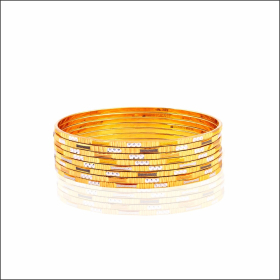 Surreal Beauty Gold Bangles
