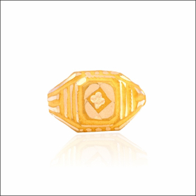 Playful Sparkle Gold Ring