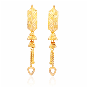 Enchanting Elegance Gold Drop Earrings