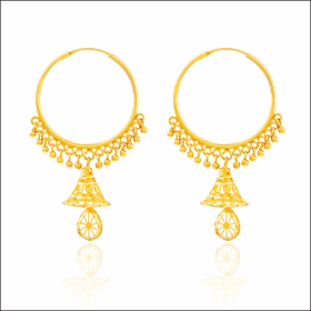 Captivating Charm Gold Earrings