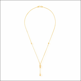 Dazzling Dangle Gold Chain