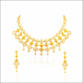 Exquisite Elegance Gold Necklace Set