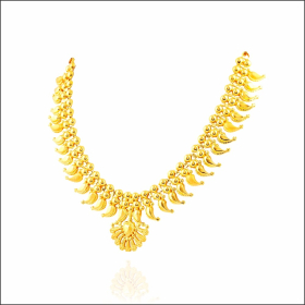 Artist Treasure Trichur Design Gold Necklace