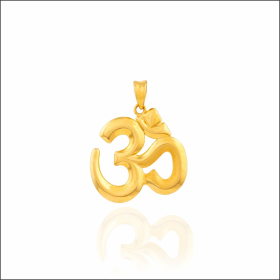 Pure Elegance OM Gold Pendant
