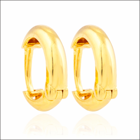 Gleaming Charm Gold Bali Earrings