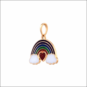 Joyful Rainbow Gold Pendant