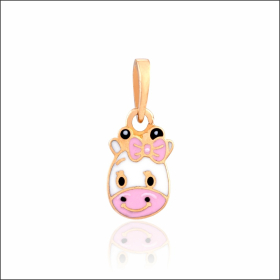 Playful Radiance Meena Style Gold Pendant