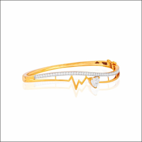 Delicate Grace Signity Gold Kada Bracelet