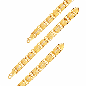 Statement Charm Gold Bracelet